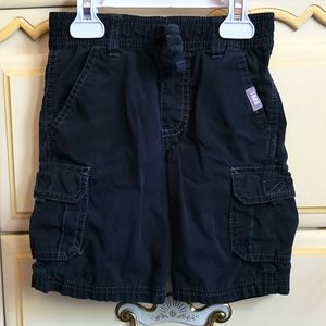 Black cargo shorts